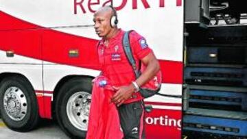 <b>EN EL CENTRO.</b> El Sporting ha hecho noche en un hotel del corazón de Bilbao.