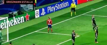 Griezmann se enfrenta a un aficionado.