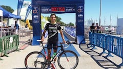 Felipe Barraza fue Top 5 en Triatlón de Montevideo