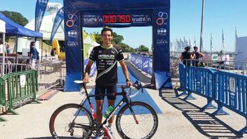 Felipe Barraza fue Top 5 en Triatlón de Montevideo