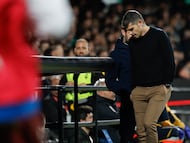 Antonio Hidalgo, durante el partido entre Deportivo y Castellón.