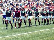 Foto de la Seleccion Mexicana contra Rusia en el Mundial de Mexico 1970
1970/MEXSPORT/David Leah
