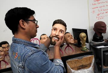 World Cup legends masks