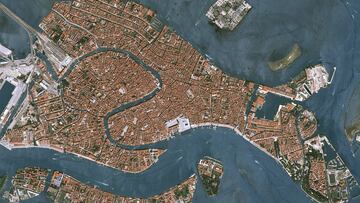 Venecia vista desde un sat&eacute;lite.