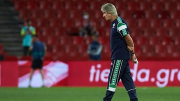 Pellegrini, en un partido.