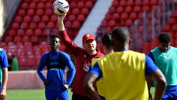 Mel, en un entrenamiento.