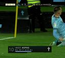 Aspas se aprovecha del tema de la jornada para resolver en el 97' el partido más loco de LaLiga