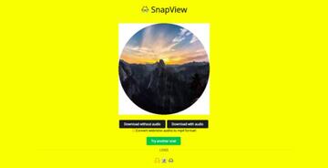 Interfaz de SnapView para pasar el video al formato Spectacles