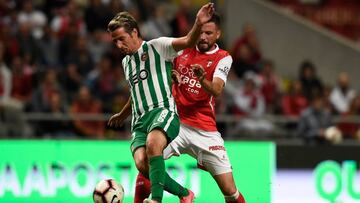 El futbolista de Río Ave, Fabio Coentrao, durante un partido.