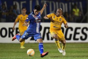 La primera derrota de los Tigres llegó en Ecuador, con gol de Miller Bolaños los universitarios cayeron en la ida de los cuartos de final.