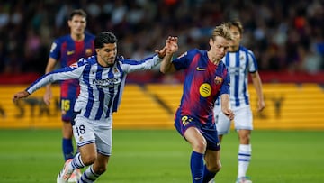 Carlos Soler está contando con bastantes minutos desde su llegada a la Real Sociedad.