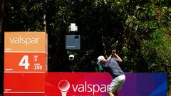 Taylor Pendrith of Canada hits from the fourth tee prior to the Valspar Championship at Copperhead Course.