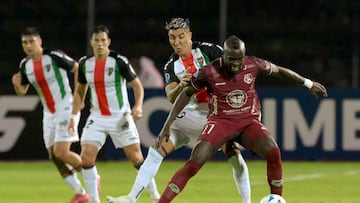 Palestino sufrió en Ecuador