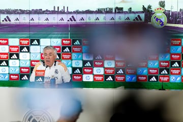 Ancelotti, en rueda de prensa.