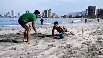 El duro entrenamiento de Puch en medio de su incierto futuro