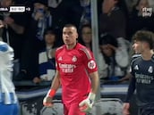 El Talavera la tuvo en el 93′ para el 3-3 y lo que hizo Lunin es el sentir de todo el madridismo: tremenda escena...
