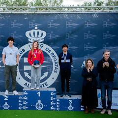 Ferrando (ILCA 4) y Seguí (WingFoil) triunfan en la Olympic Week de Alicante