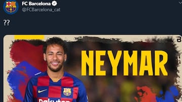 Hackeo y trolleo a las redes sociales del Barça: "Neymar volverá" o "#Bartomeuout"