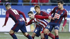 El Atlético, uno a uno: Vrsaljko sufrió y Griezmann se alivió