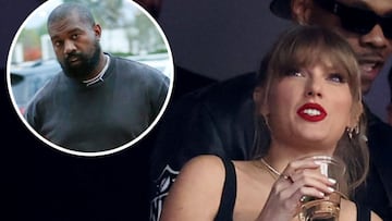 A former NFL player claims that Ye and his wife Bianca Censori were removed from the Allegiant Stadium in Las Vegas at the behest of the pop star.