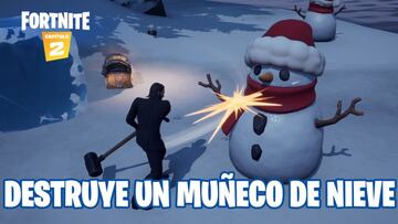 Fortnite Capítulo 2 - Temporada 1 | Desafío del Festival de Invierno: fase 2 de 2 - Destruye un muñeco de nieve sigiloso con una Espada Láser o un pico