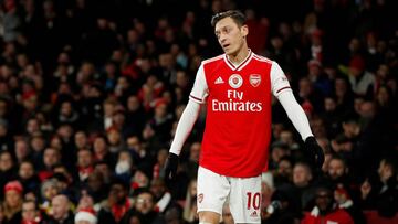 Ozil, en un partido del Arsenal.