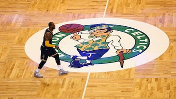 LeBron James, durante el partido contra los Boston Celtics.