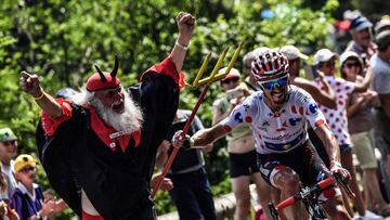 Julian Alaphilippe, ganador de la montaña en el Tour de 2018.