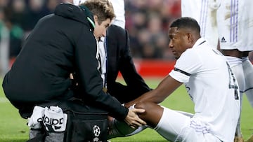 After being forced off in Real Madrid’s Champions League win over Liverpool, David Alaba and Rodrygo Goes are both set to have scans on Thursday.