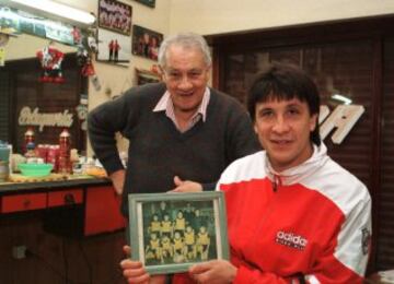 Germán 'El Mono' Burgos en su etapa en River Plate.