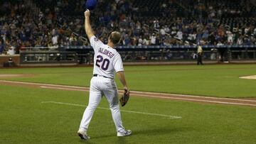 El pelotero de la organización de Queens sumó otro cuadrangular en la campaña y dejó atrás a Aaron Judge como el novato con más home runs en un año.