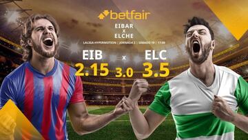 SD Eibar vs. Elche CF: horario, TV, estadísticas, clasificación y pronósticos