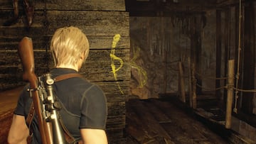 resident evil 4 remake puzzle botones simbolos altar cueva altar caverna capitulo 4