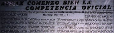 Hace 83 años se jugó el primer partido profesional en Chile