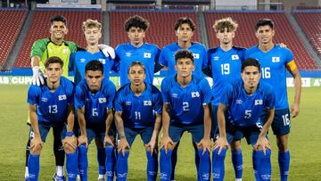 Selección Sub20 de El Salvador durante la Dallas Cup.