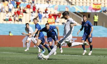 Morata falló un penalti.