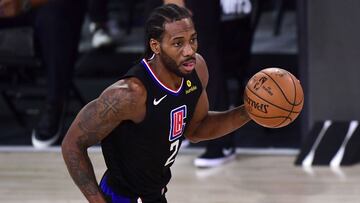 Kawhi Leonard, durante un partido de la NBA con Los Angeles Clippers.