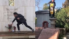Polémica en Chile: skaters profanan tumbas, incluida la de Salvador Allende
