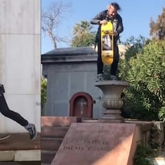 Polémica en Chile: skaters profanan tumbas, incluida la de Salvador Allende