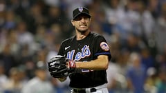 NEW YORK, NEW YORK - MAY 13: Max Scherzer #21 of the New York Mets reacts after getting out of the seventh inning with the bases loaded against the Seattle Mariners at Citi Field on May 13, 2022 in the Flushing neighborhood of the Queens borough of New York City.   Elsa/Getty Images/AFP
== FOR NEWSPAPERS, INTERNET, TELCOS & TELEVISION USE ONLY ==