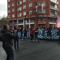 Primeros incidentes en Bilbao con los ultras del Marsella