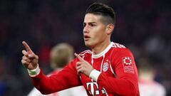 James regresa 36 días después a la titular del Bayern