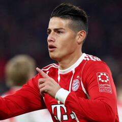 James regresa 36 días después a la titular del Bayern