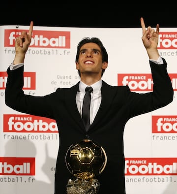 2007 was possibly Kaka's best season and culminated with the Brazilian winning the Ballon d'OR.