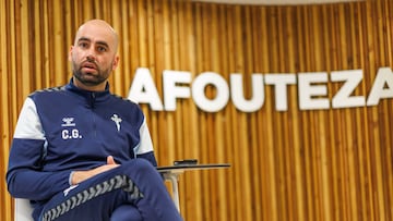 Claudio Giráldez durante un momento de la entrevista concedida a AS.