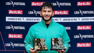 Luis Javier Suárez, delantero colombiano de Sporting Lisboa