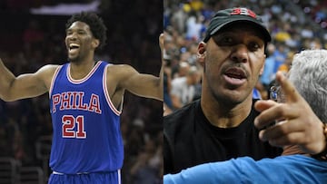 La dura multa de la NBA a Embiid por insultar a LaVar Ball