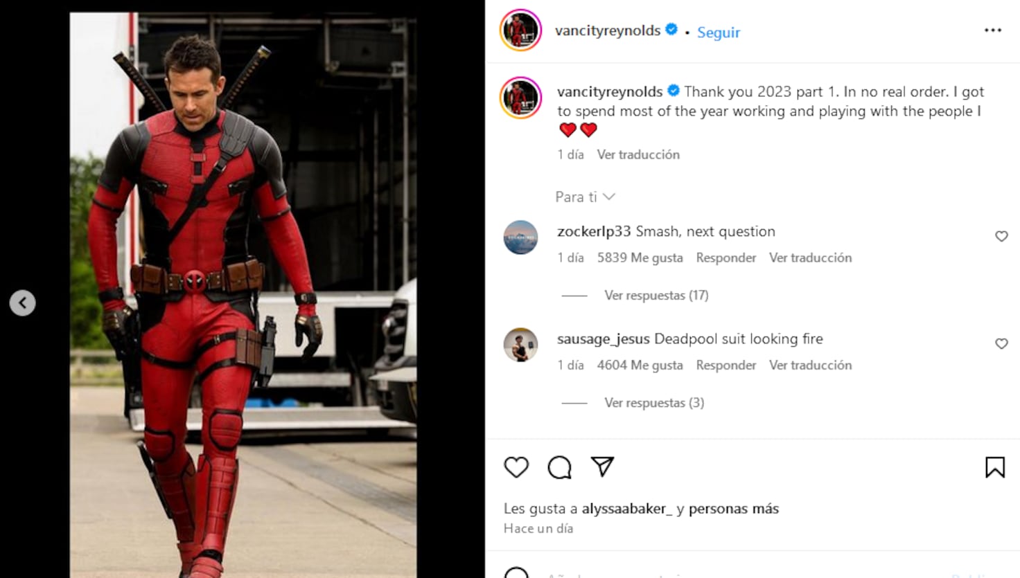 Ryan Reynolds Deadpool 3′ Muestra El Nuevo Traje Del Protagonista Más Fiel A Los Cómics 