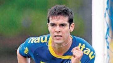 Kaká en un entrenamiento