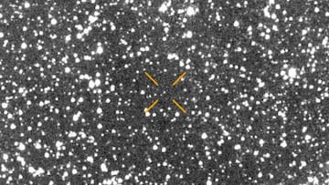 astrónomos descubrieron el objeto interestelar 3I/ATLAS el 1 de julio. Esta fue una de las primeras fotografías del objeto. (Crédito de la imagen: ATLAS/Universidad de Hawái/NASA)